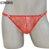 Men's underwear transparent panties lace g string tangas thong T-Back Men Erotic underwear Stylish Lace g string dropshipping@